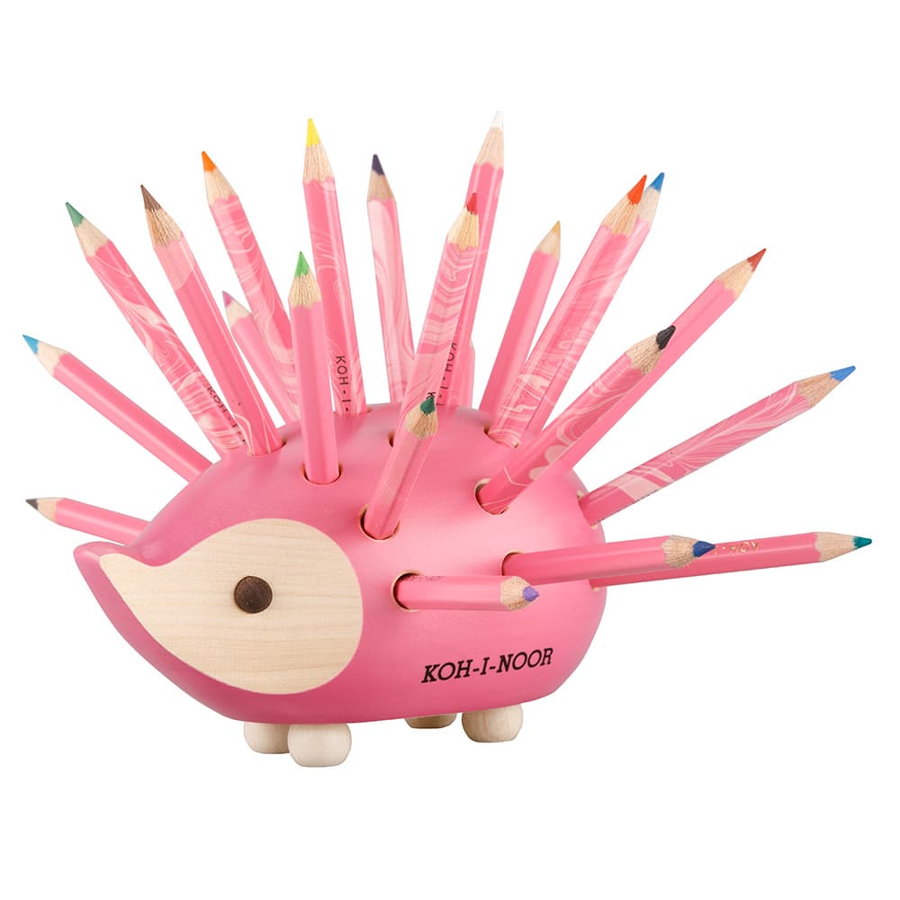 igel blau stift