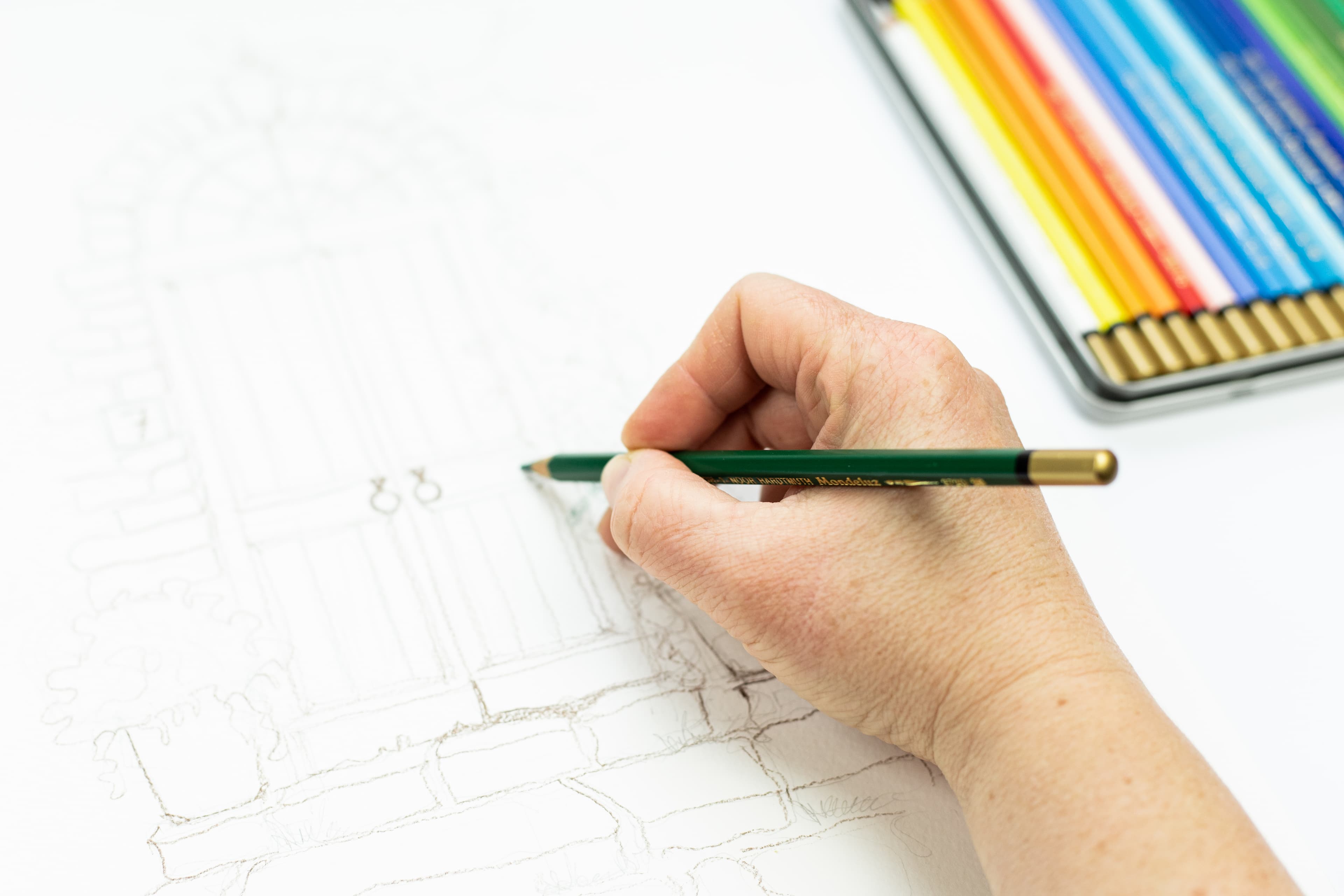 Aquarellstifte Mondeluz: So malen Sie mit wasservermalbaren Buntstiften