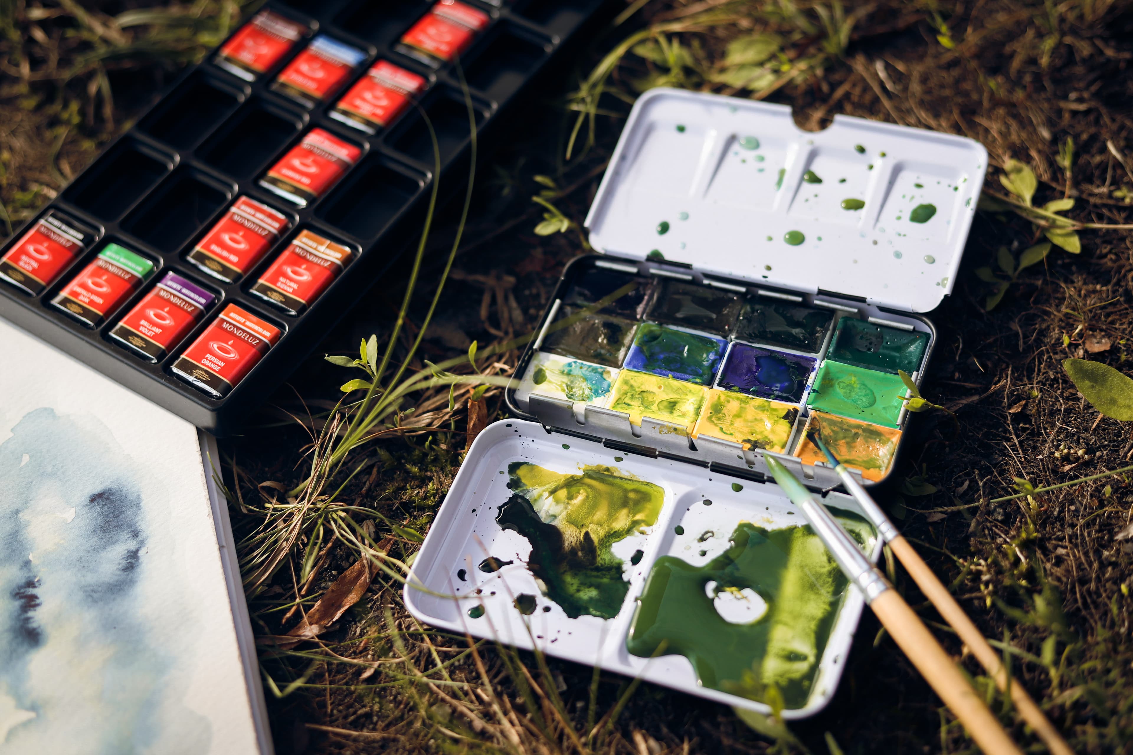 Aquarell malen für Anfänger: Grundlagen und Ihre erste Landschaftsmalerei im Freien
