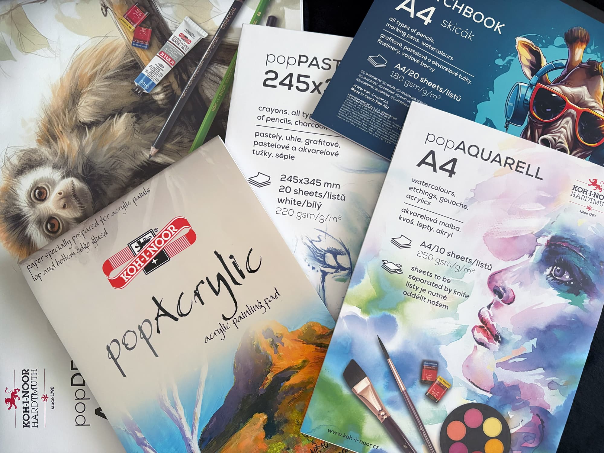 Welches Papier für welche Maltechnik? Aquarell-, Acryl-, Pastell- und Skizzenpapier im Überblick