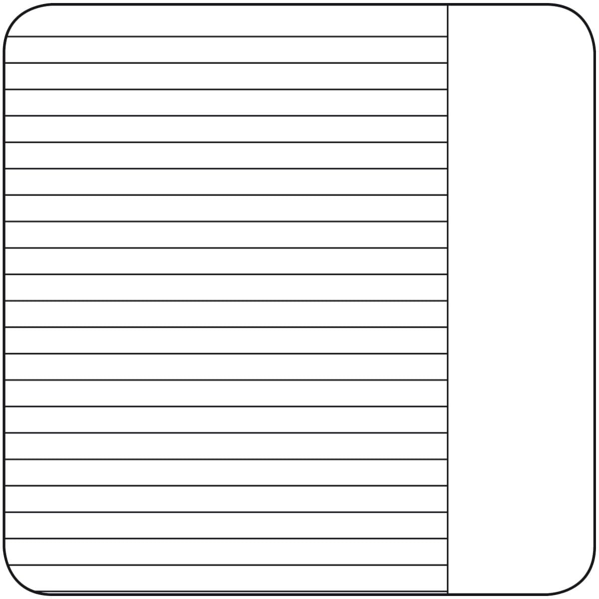 Schulheft A 4 – 16 Blatt Lineatur Nr. 25 liniert mit Rand- rechts – 2