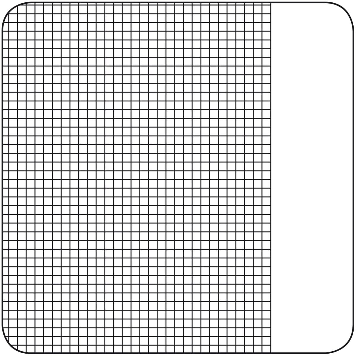 Schulheft A 4 – 16 Blatt Lineatur Nr. 26 kariert mit Rand- rechts – 2
