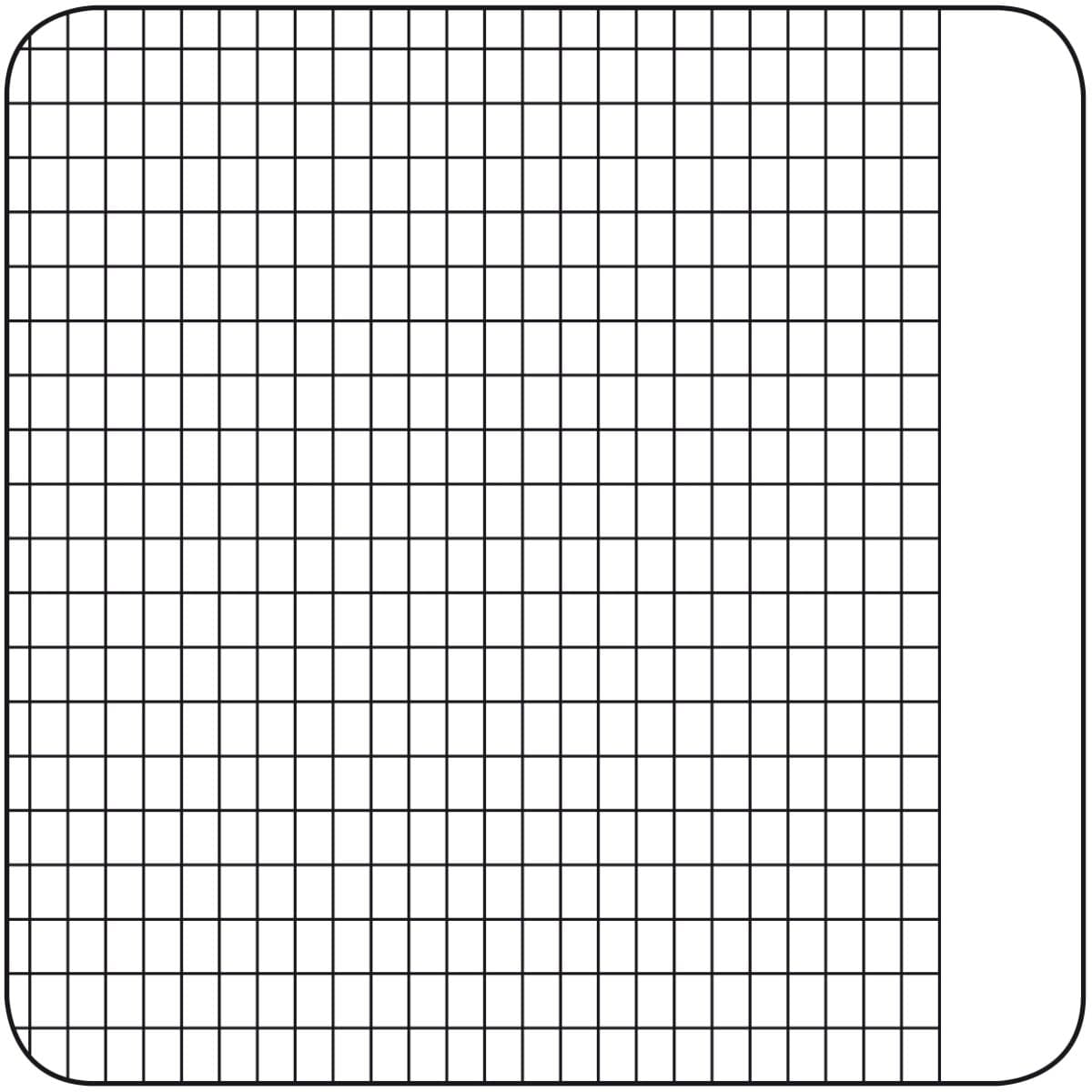 Schulheft A5 – 16 Blatt Lineatur Nr. 8f rautiert 5 x 7 mm mit Rand – 2