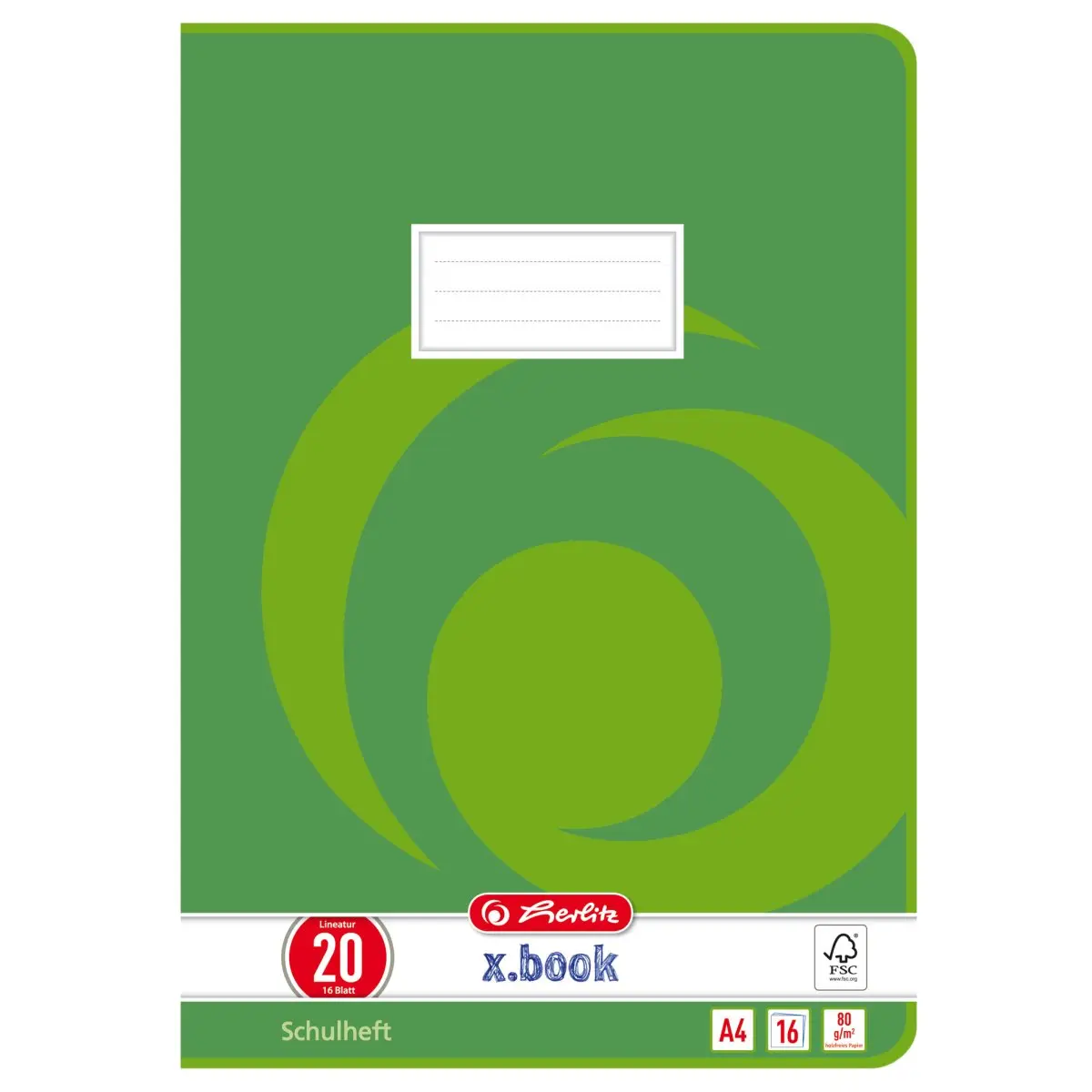 Schulheft A 4 &#8211; 16 Blatt Lineatur Nr. 20 blanko &#8211; 1